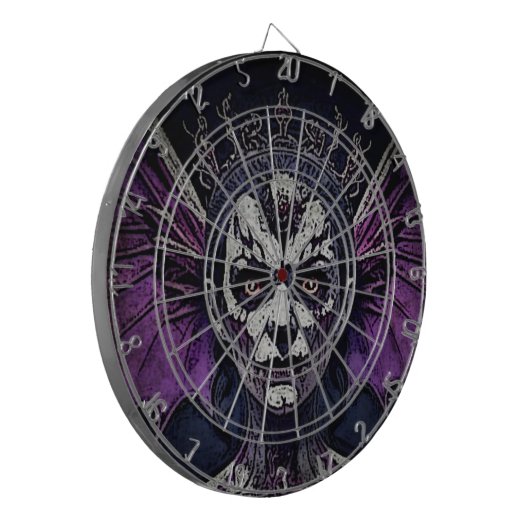 Zombie koningin dartbord (Voorkant Links)