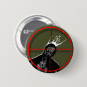 zombie-kop ronde button 5,7 cm (Voorkant /achterkant)
