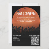 Zombie Koppel Apocalypse Horror Halloween Uitnodig Kaart (Achterkant)