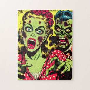 Zombie Koppel Retro Strips Legpuzzel