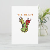 Zombie Koppel Tot de Dood Ons Scheidt Klassieke St Feestdagenkaart (Staand voorkant)