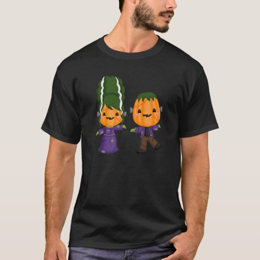Zombie koppels koppels familie Halloween co T-shirt (Voorkant)