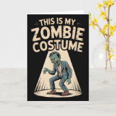 Zombie Kostuum Kaart (Gele Bloem)