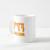 zombie lave grappig sinaasappel halloween koffiemok (Voorkant links)