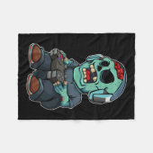Zombie Lazy Halloween Kostuum Grappig Gaming Video Fleece Deken (Voorkant (Horizontaal))