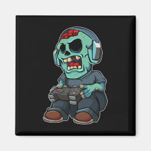 Zombie Lazy Halloween Kostuum Grappig Gaming Video Magneet