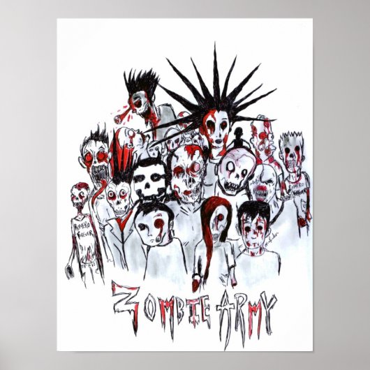 Zombie Leger Poster (Voorkant)