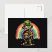 Zombie Leprechaun Briefkaart (Voorkant / Achterkant)