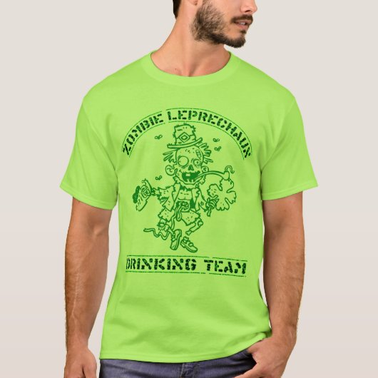 Zombie Leprechaun Drink team T-shirt (Voorkant)