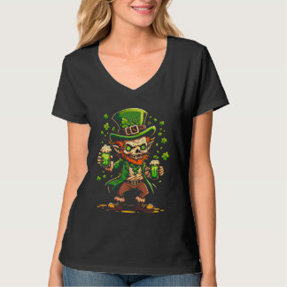 Zombie Leprechaun Irish St Paddy's Beer T-shirt