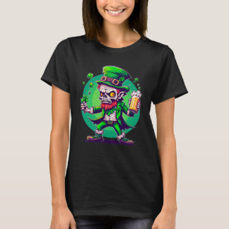Zombie Leprechaun Irish St Paddy's Bier 1 T-shirt