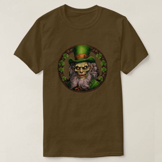 Zombie Leprechaun T-shirt (Design voorkant)