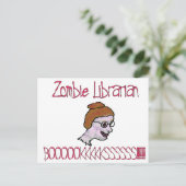 Zombie Librarian Briefkaart (Staand voorkant)