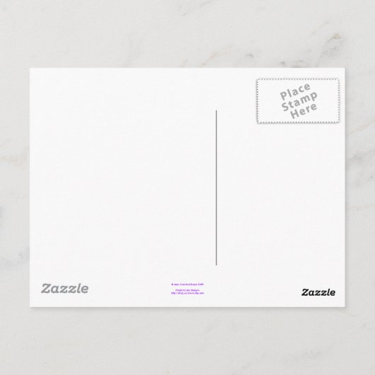 Zombie Librarian Briefkaart (Achterkant)