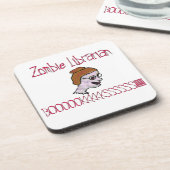 Zombie Librarian Drankjes Onderzetter (Linkerzijde)
