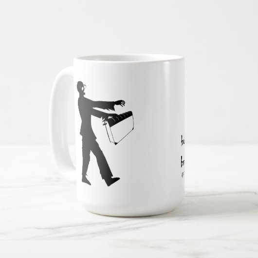 Zombie Librarische mok (Voorkant links)