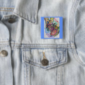Zombie Liefde Hanger Aangepaste Spelden of Knopen Vierkante Button 5,1 Cm (In situ)