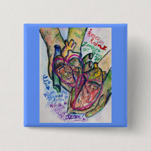 Zombie Liefde Hanger Aangepaste Spelden of Knopen Vierkante Button 5,1 Cm