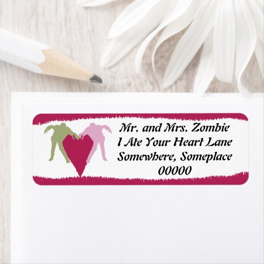 Zombie Liefde Hart Label (Insitu)