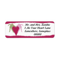 Zombie Liefde Hart Label
