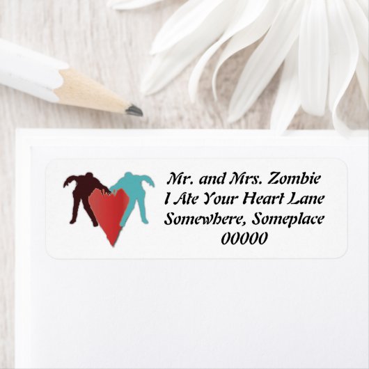 Zombie Liefde Hart Label (Insitu)