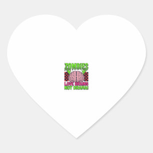Zombie Liefde Hersenen Niet Drama Vintage Horror D Hart Sticker
