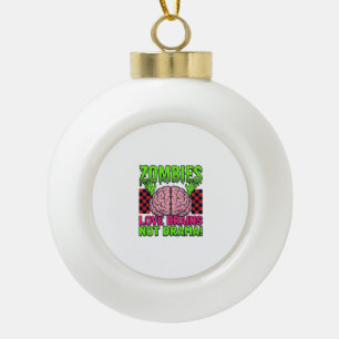 Zombie Liefde Hersenen Niet Drama Vintage Horror D Keramische Bal Ornament