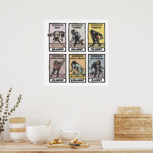 Zombie Lifestyles - Poster (Keuken)