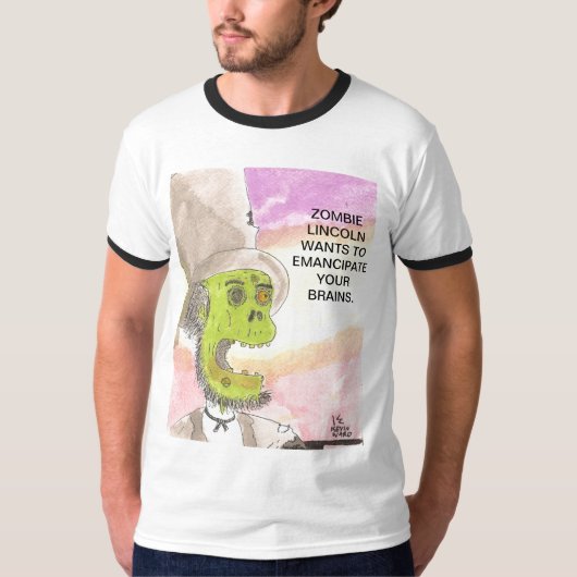Zombie Lincoln T-shirt (Voorkant)