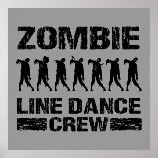 Zombie Line Dance Crew Poster (Voorkant)