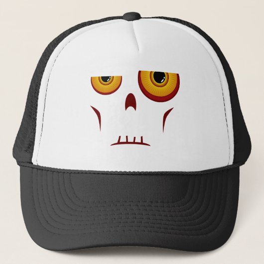 Zombie Long Face Trucker Hat Pet (Voorkant)