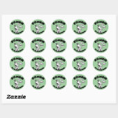 Zombie Loodgieterij Ronde Sticker (Vel)