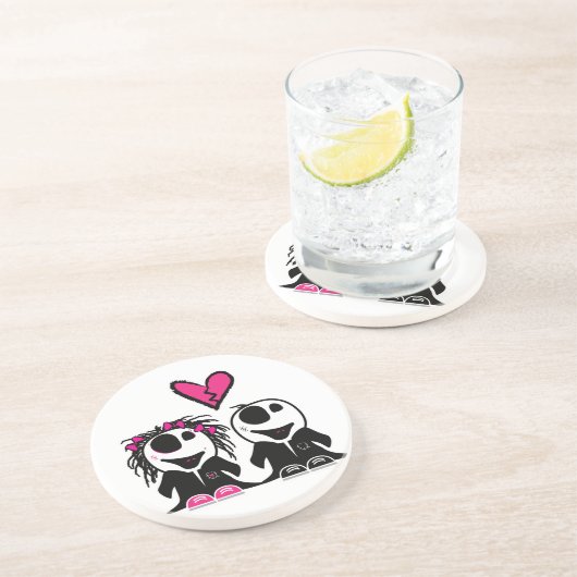 ZOMBIE LOS ZANDSTEEN ONDERZETTER (Zijkant)