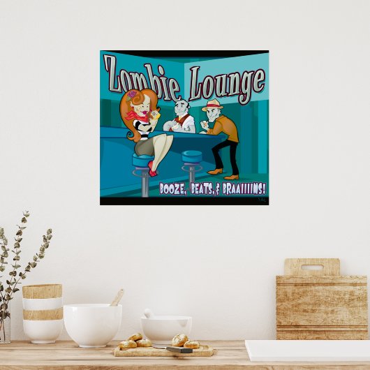 Zombie Lounge Poster (Keuken)