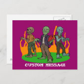 Zombie Love Briefkaart (Voorkant / Achterkant)