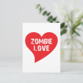 Zombie Love Briefkaart (Staand voorkant)