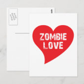 Zombie Love Briefkaart (Voorkant / Achterkant)
