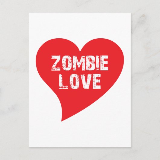 Zombie Love Briefkaart (Voorkant)