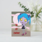 Zombie Love Briefkaart (Staand voorkant)