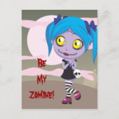 Zombie Love Briefkaart (Voorkant)