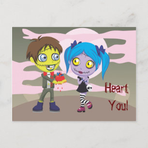Zombie Love Briefkaart