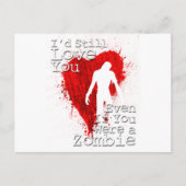 Zombie Love Briefkaart (Voorkant)