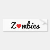 Zombie Love Bumpersticker (Voorkant)