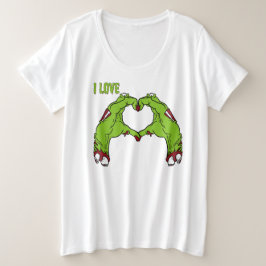 Zombie Love Grote Maat T-shirt
