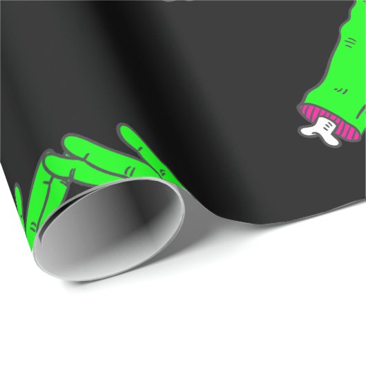 Zombie Love Heart Hands Halloween valentijn Cadeaupapier (Rol Hoek)