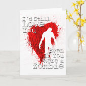 Zombie Love Kaart (Gele Bloem)