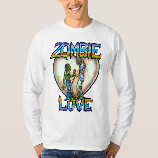 "Zombie Love" Kunst van Rebecca O'Donnell T-shirt (Voorkant)