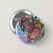 Zombie Love Poem Custom Pin Button Pendant (Voorkant /achterkant)
