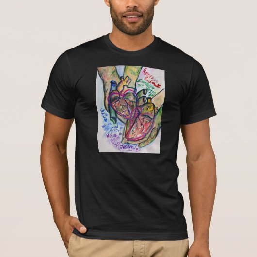 Zombie Love Poem Custom T-shirts (Voorkant)