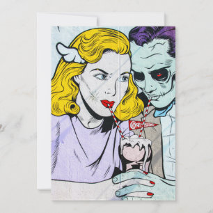 zombie love shake bedankkaart